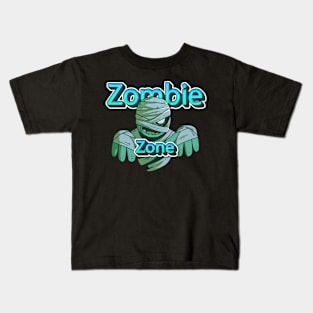 zombie zone Zombie-Proof: Your Brains Are Secure - Sarcastic Halloween Humor Kids T-Shirt